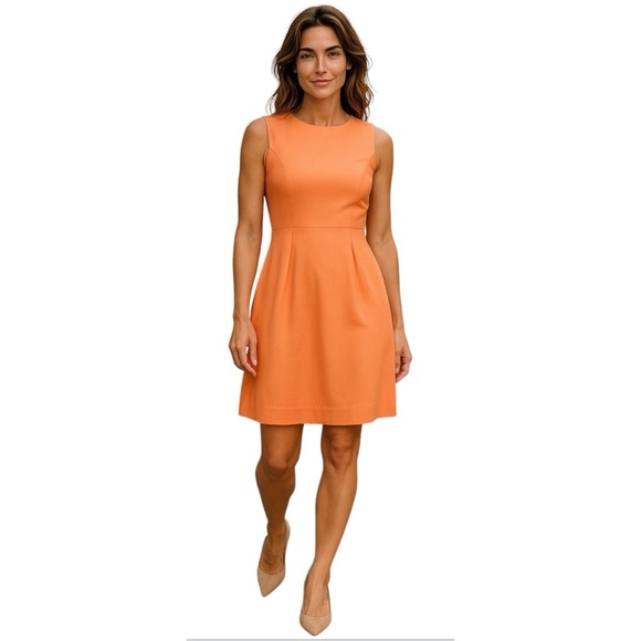 Shoshanna Women’s Orange Size 8 Sleeveless Dress - Picture 2 of 4